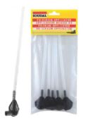 PU Foam Adaptor Nozzles (Straw) 5 Pack 5pk White
