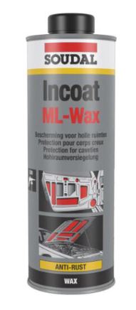 Incoat Pure Wax Gun applied 1L 1L White