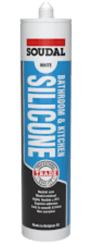 Bathroom & Kitchen Silicone  300ml White