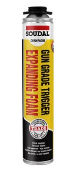 Gun Grade Gap Filling Expanding Foam   750ml Champagne
