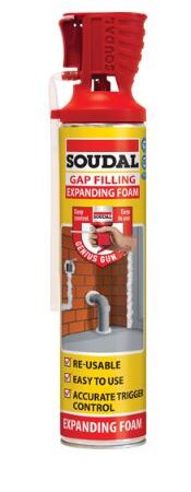 Genius Gun Gap Filling Expanding Foam 500ml Champagne