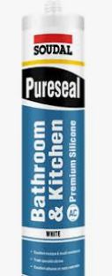 Pureseal Bathroom & Kitchen Acetic Cure 300ml White