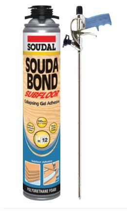 Soudabond Subfloor Adhesive Gun (Screw Top)  836ml Brown
