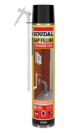 Straw Gap Filling Expanding Foam  500ml Champagne
