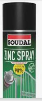 Zinc Spray MATT (98% Acrylic) 400ml Grey