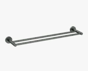 Otus Slimline SS304  Towel Rail Double Gunmetal 600mm