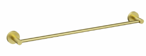 Otus Slimline SS304  Towel Rail Single Brushed Gold 600mm