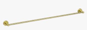 Otus Slimline SS304  Towel Rail Single Brushed Gold 900mm