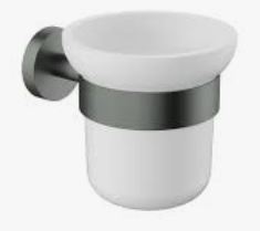 Otus Slimline SS304  Toilet Brush Set Gunmetal