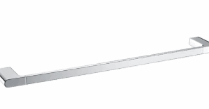 Cora Towel Rail Single Brushed Nickel 800mm