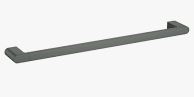 Flores Towel Rail Single Gunmetal 600mm
