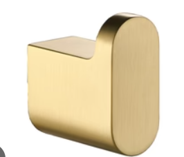 Flores Robe Hook Brushed Gold
