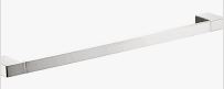 Ceram Towel Rail Single Brushed Nickel 800mm