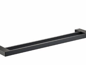 Ceram Towel Rail Double Matt Black 600mm