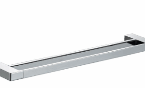 Ceram Towel Rail Double Brushed Gold 800mm