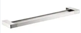 Ceram Towel Rail Double Brushed Nickel 800mm