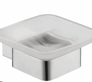 Rosa Soap Dish Glass Chrome