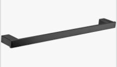 Rosa Towel Rail Single Matt Black 610mm