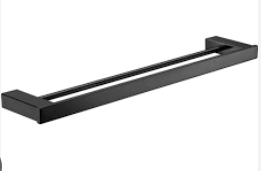 Rosa Towel Rail Double Matt Black 750mm