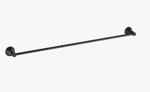 Clasico Towel Rail Single Matt Black 600mm