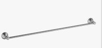 Clasico Towel Rail Single Matt Black 800mm