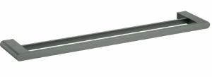 Clasico Towel Rail Double Matt Black 600mm