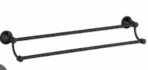 Clasico Towel Rail Double Brushed Gold 800mm