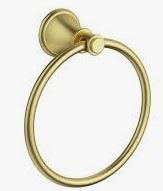 Clasico Towel Ring Brushed Gold