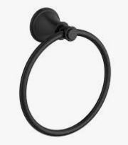 Clasico Towel Ring Matt Black