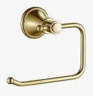 Clasico Toilet Roll Holder Brushed Gold