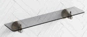 Clasico Shelf Glass Brushed Gold