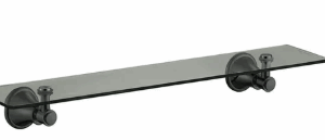 Clasico Shelf Glass Matt Black