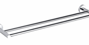 Otus Towel Rail Double Gunmetal 600mm