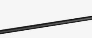 Otus Towel Rail Single Matt Black 750mm