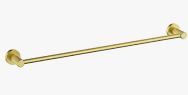 Linie  Single Towel Rail 600  mm In Brushed Gold