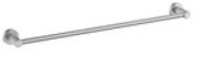 Linie  Single Towel Rail 800  mm In Brushed Nickel