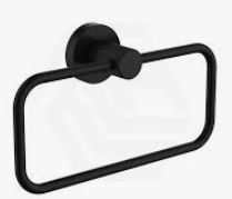 Linie Towel Ring In Matt Black