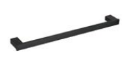 Cubic Single Towel Rail 800mm – Matte Black