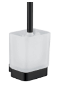 Cubic Toilet Brush Holder – Matte Black