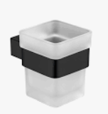 Cubic Tooth Brush Holder Single – Matte Black