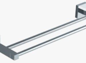Square Double Towel Rail 750mm