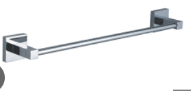 Square Single Towel Rail 750mm