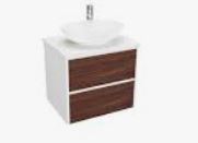 Alana Charcoal 1500 Vanity – Wall Hung – SGL – RHB – QS