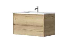 Alana OAK 900 Vanity – Wall Hung – QS
