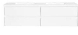 Alana White 1800 Vanity – Wall Hung – PM – DBL