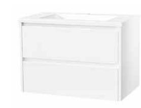 Alana White 750 Vanity – Wall Hung – PM