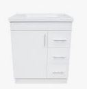Blush 750 Vanity – RHD – Legs + Kickboard + 1TH