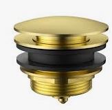 Pop-up Waste Basin Non Overflow Brushed Gold 32mm