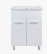 Vanity Top: 600 x 360 x 27 Polymarble Top 1TH