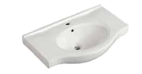 Vanity Top: Aries Semi Recess 750 V/C Top 1TH